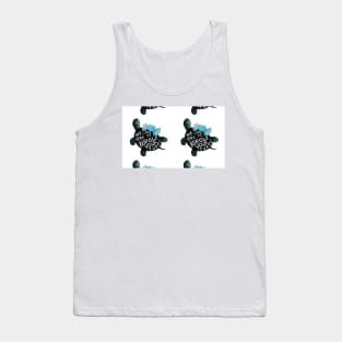 Black Turtle Burgles Mug Tank Top